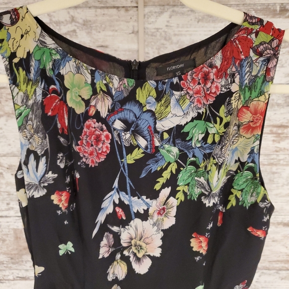 Flory dayblack/Floral Short dress - Picture 2 of 3